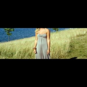 Tan boho maxi dress